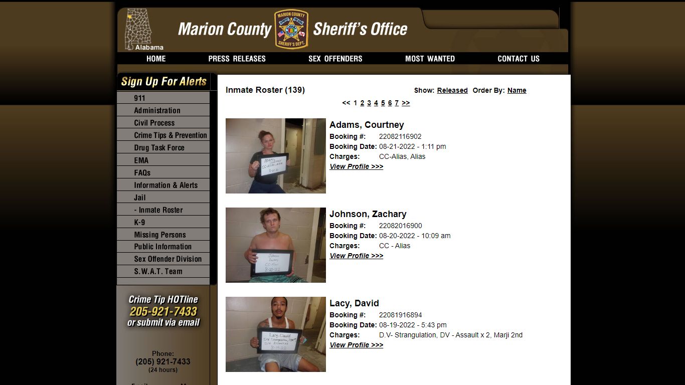 Inmate Roster - Current Inmates Booking Date Descending - Marion County ...